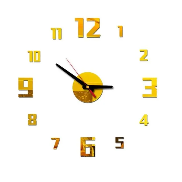 Stylish modern 3D clock 24