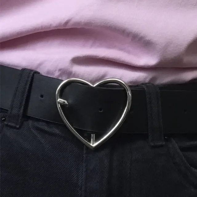 BELTS WITH A "HEART" BUCKLE.