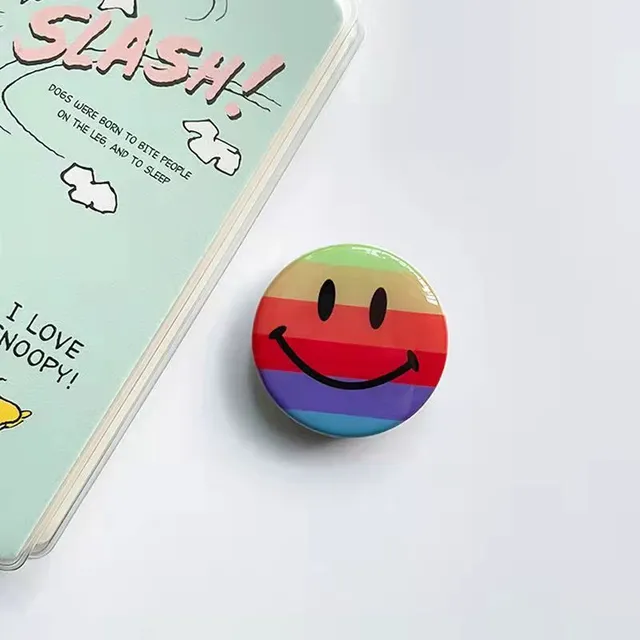 Practical round PopSockets holder Smile