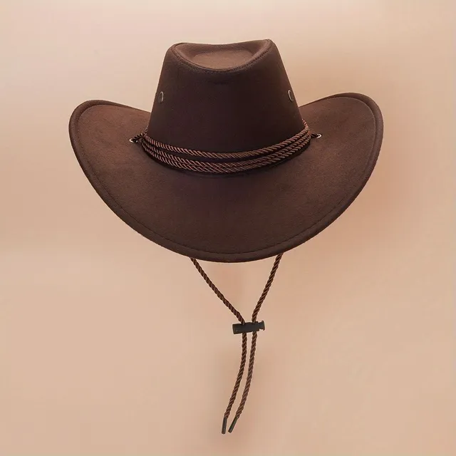 Univerzální Klobouk Western Cowboy - Jednobarevný Klasický Klobouk Pro Muže I Ženy