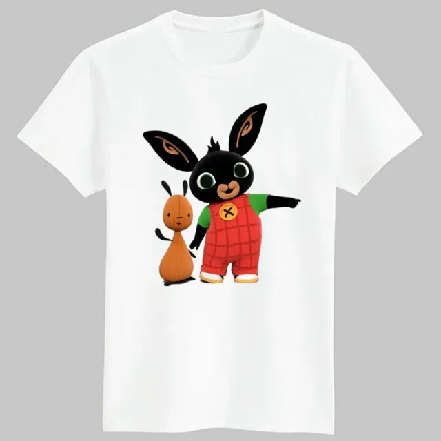 Baby stylish T-shirt with Bing bunny printing and his friends