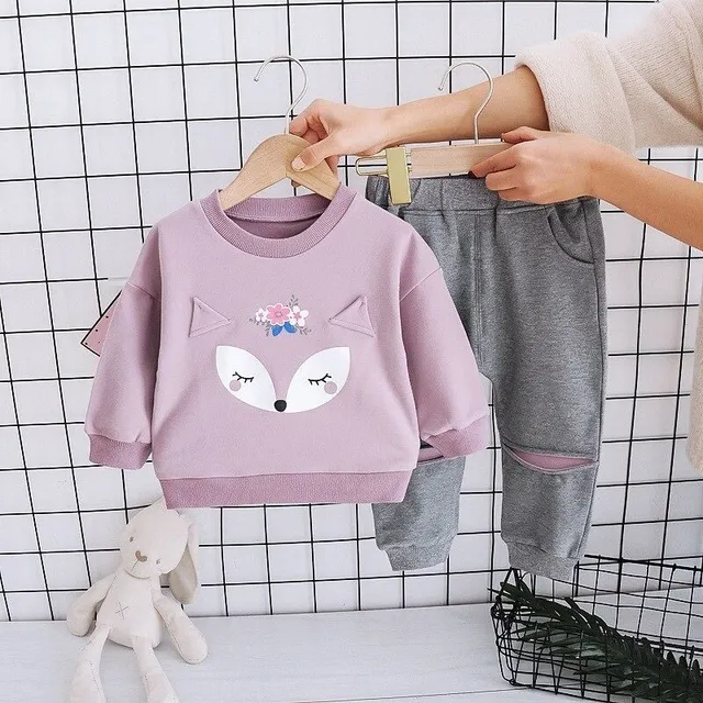 Girls' tracksuit Blythe fialova 1