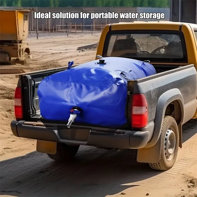 Nádrž na vodu 100L | Přenosný vodní vak s PVC kulovým uzávěrem