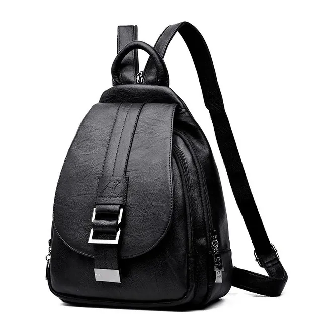 Women's leather backpack E789