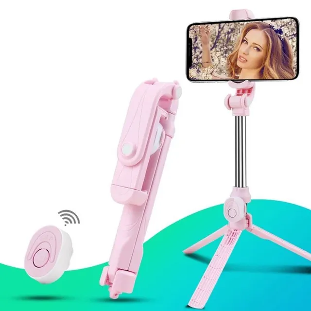 Selfie stick / tripod with bluetooth remote control