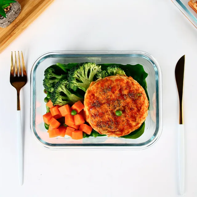 Súprava 10 sklenených nádob na potraviny s nepriepustnými a vzduchotesnými viečkami