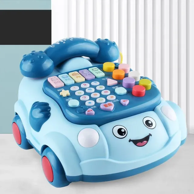 Dětská hračka Montessori hudební piano mobilní telefon pro děti