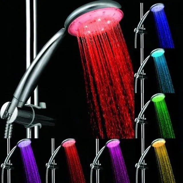 LED svietiaci sprcha