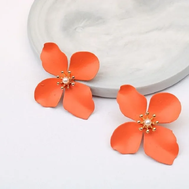 Women's flower earrings J189