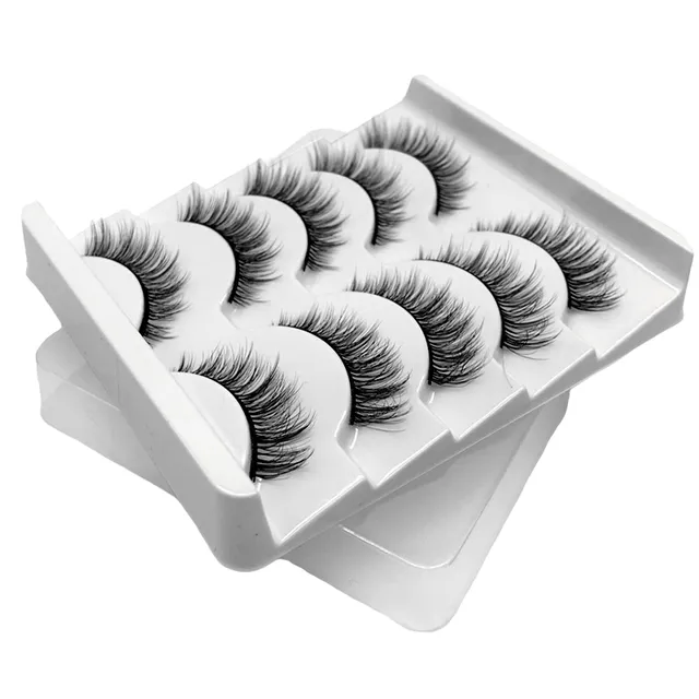 Artificial eyelashes 5 pairs 3D 4 Christeen umele-nalepovaci-rasy-5-paru-3d-2