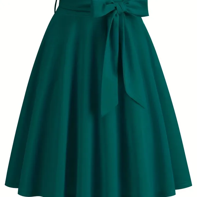 A-cut skirt with bow in front