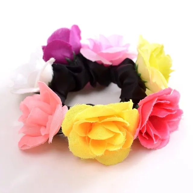 Floral hair elastic