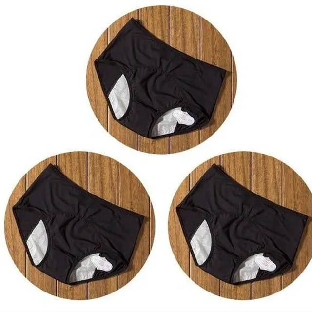 Set of menstrual panties with high waist 3pcs - more colors