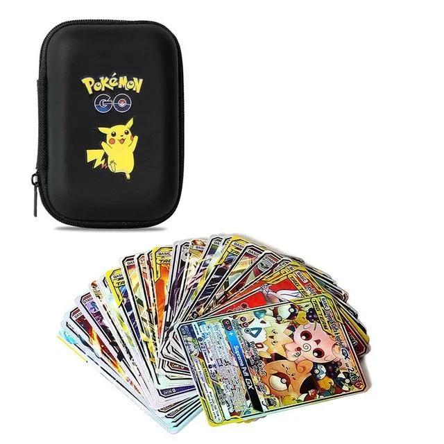 Pokémon kártya tárolódoboz + 10 kártya