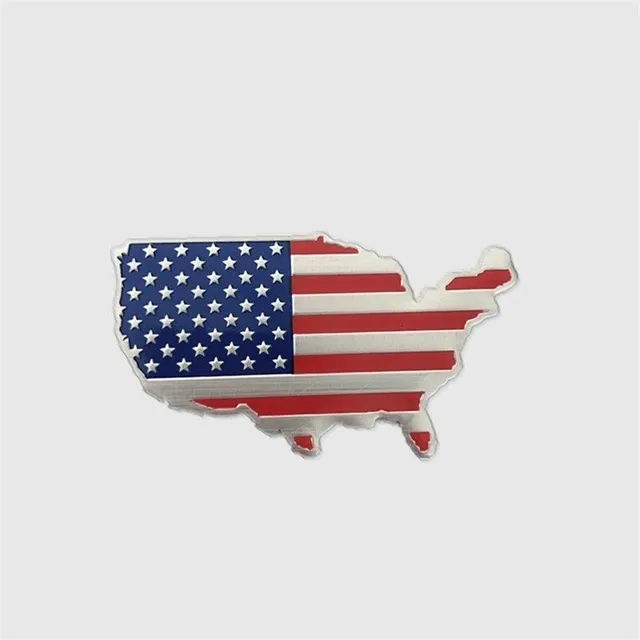 Car sticker flag USA Luz 4