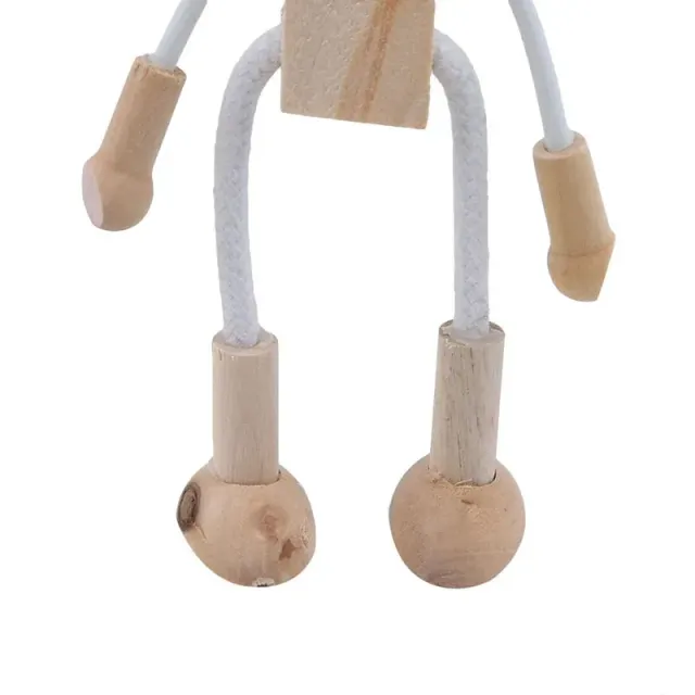 Dřevěná ručně skládaná kreativní hračka pro děti ve tvaru panáčka
