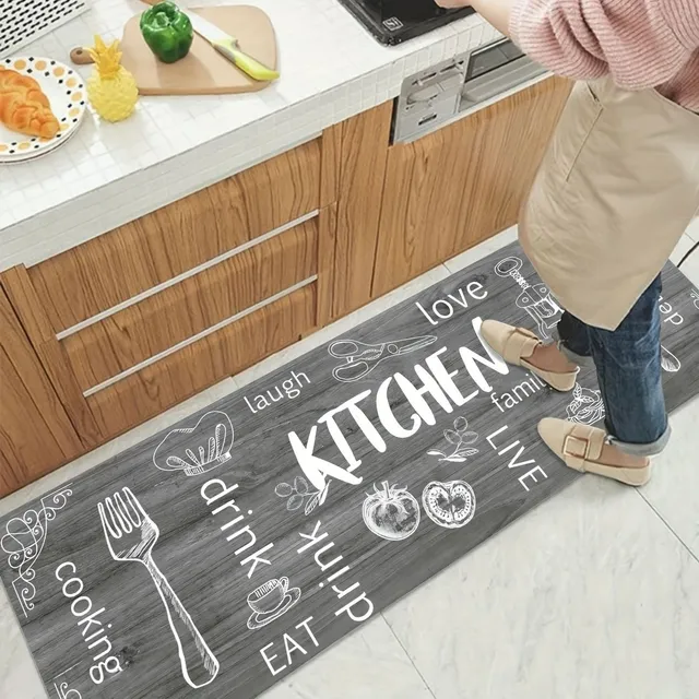 Oilproof kitchen rug