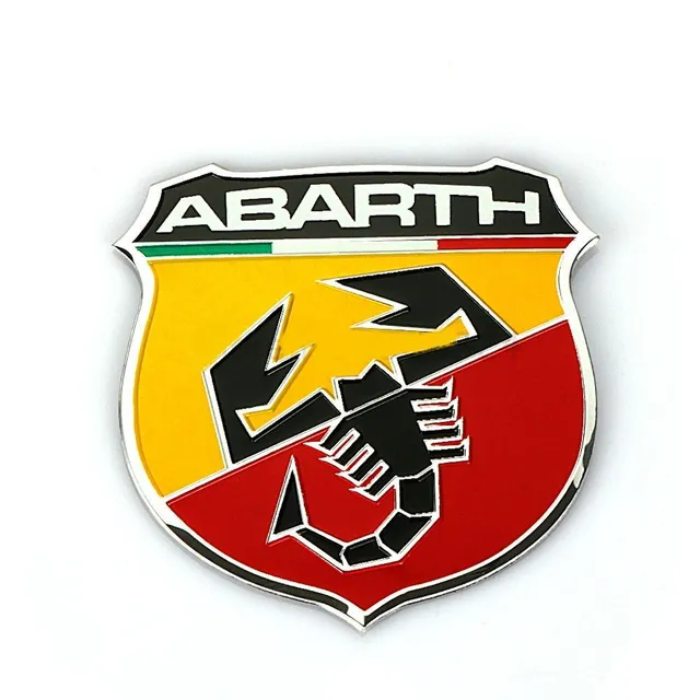 Naklejka 3D na samochód abarth