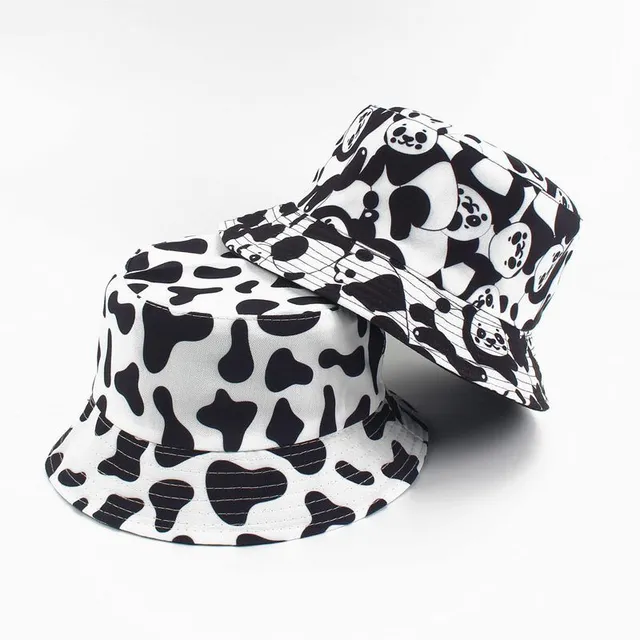 Stylish summer hat with animal patterns