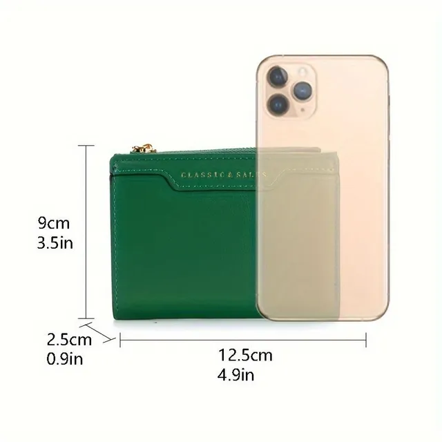 New thin single color coin wallet from 2024, minimalist trendy wallet