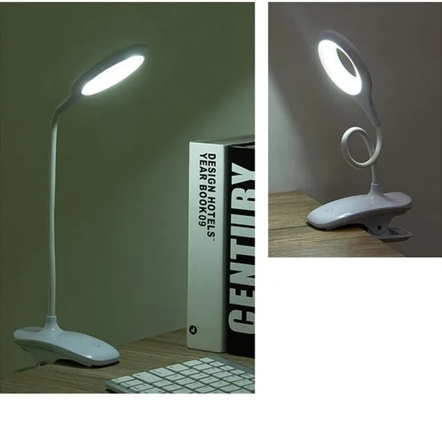 Flexible clip-on LED desk lamp