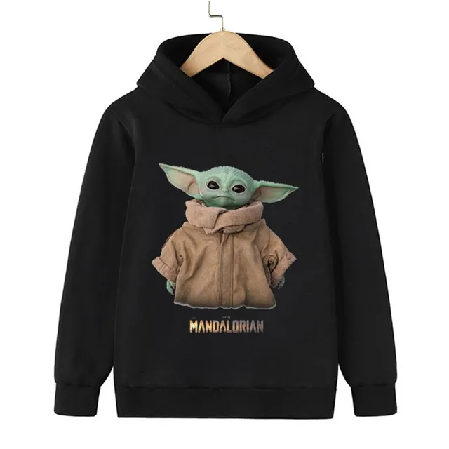 Baby trendy kangaroo sweatshirt Baby Yoda