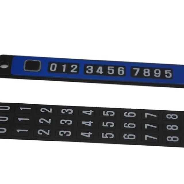 Magnetic strip for the car's phone number