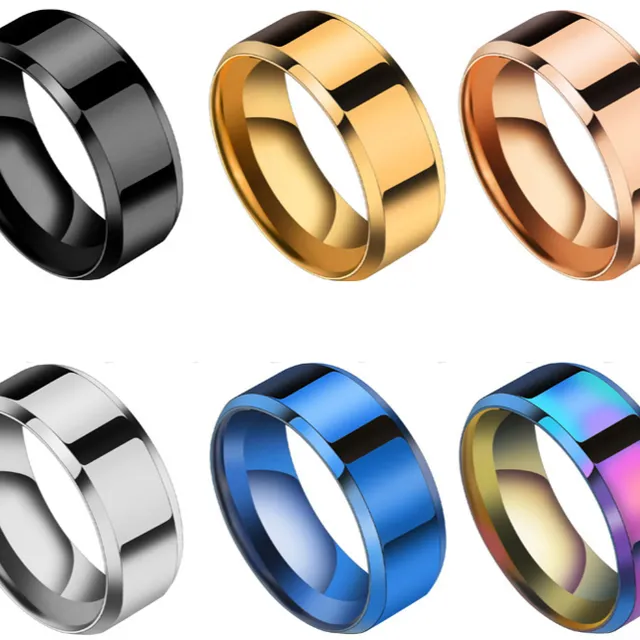 Titanium stainless steel ring for men and women