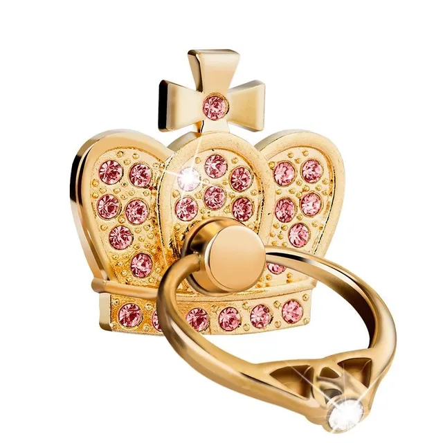 Luksusowy pierścionek do telefonu - Crown