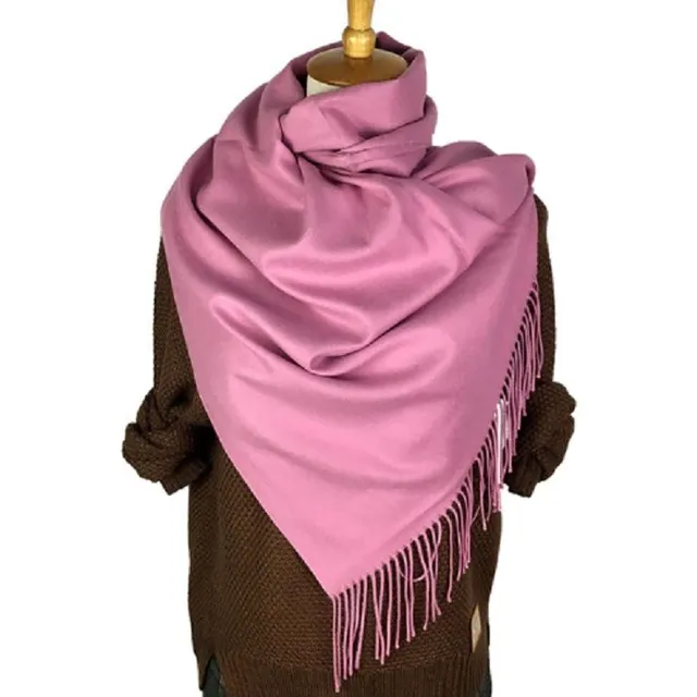 Eşarfă de caşmir de modă - 22 de culori ruzovo-fialova