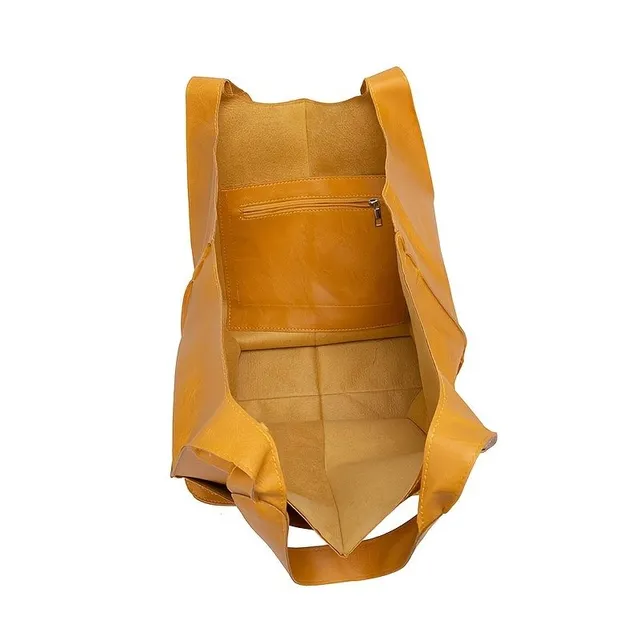 Grand sac tote rétro, uni, sac à bandoulière à fermeture éclair, sacs multifonctionnels