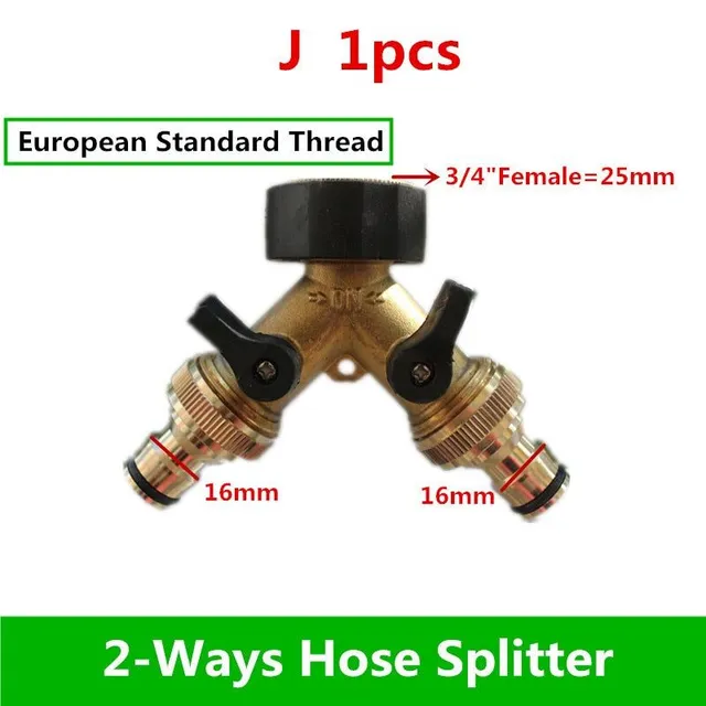 1PC 3/4" four-way plastic garden hose distributor type Y for outdoor taps and taps