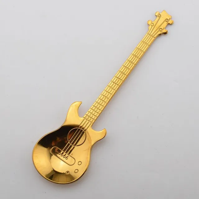 Guitar-shaped spoon