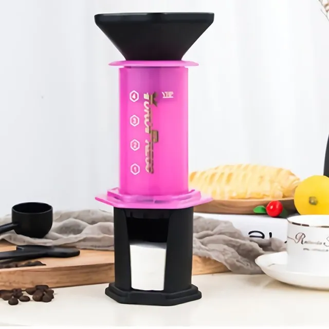 French Press portabil pentru cafea filtrată - dispozitiv de preparare a cafelei