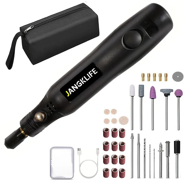 Wireless Rotary Tool with Rechargeable Rydle Pen and Battery - Electric and Adjustable Carving Pen