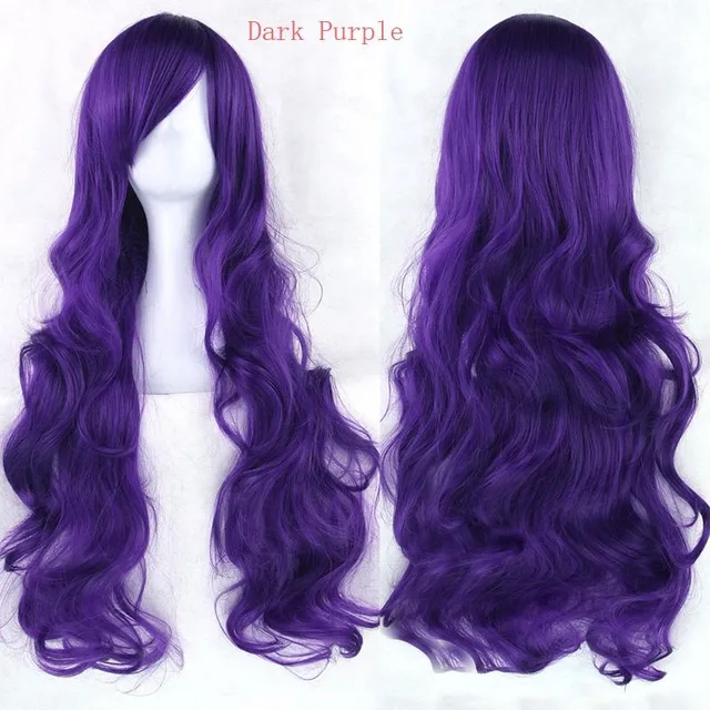 Synthetic wig - long wavy haircut