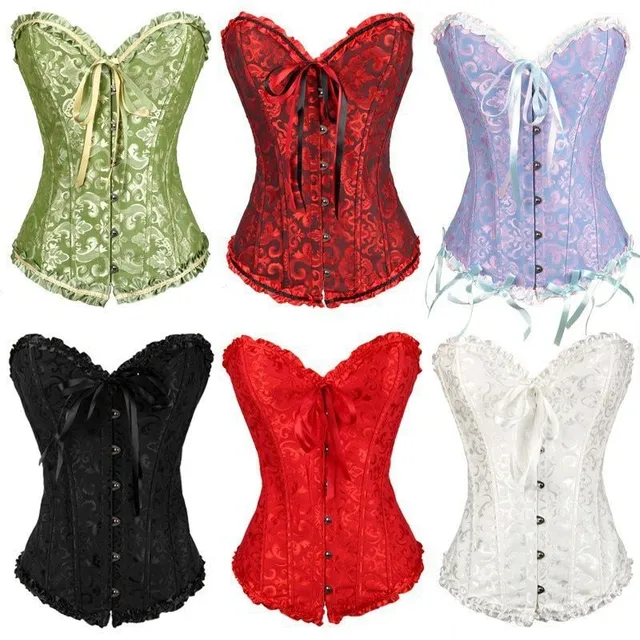 Ladies trendy corset with ruffle pattern Alvarez