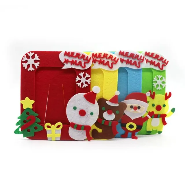 Cute decorative photo frame with Christmas motif - 4 variants