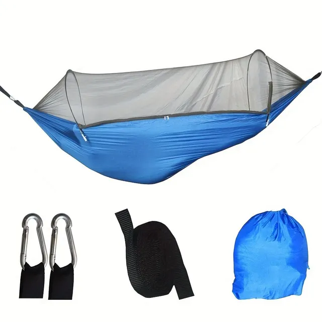 Automatic self-folding hammock against mosquitoes - Perfect protection for outdoor camping