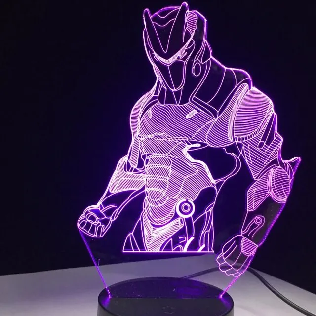 Gyönyörű asztal 3D lámpa Fortnite