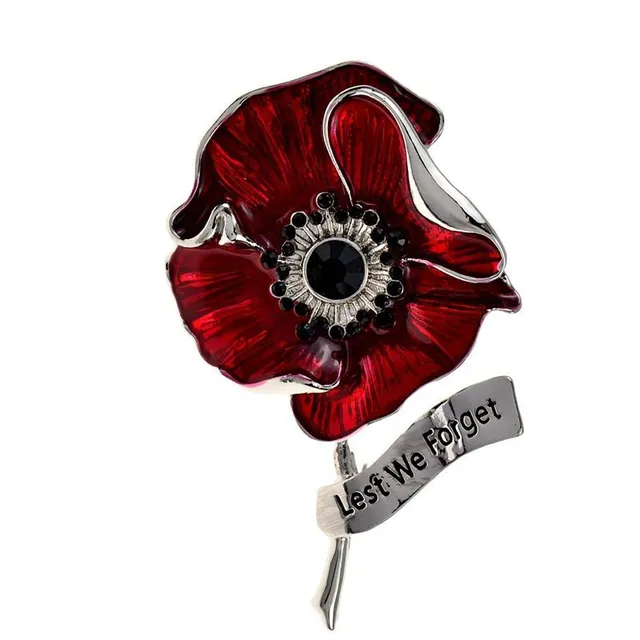 Beautiful stylish brooch Wolf Poppy