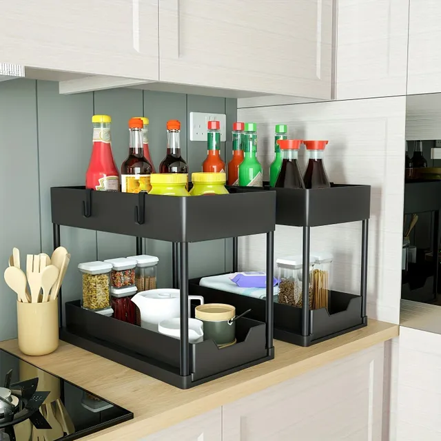 Two-piece organizer under the sink