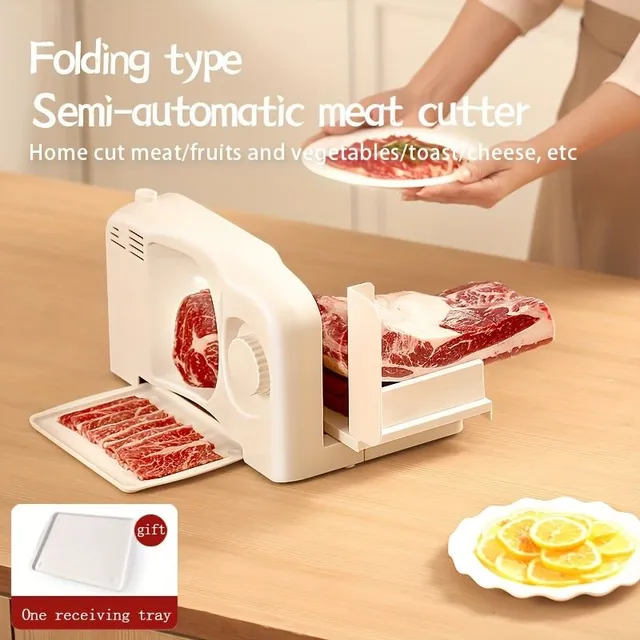 Feliator electric pentru felii de carne congelată și carne rulată