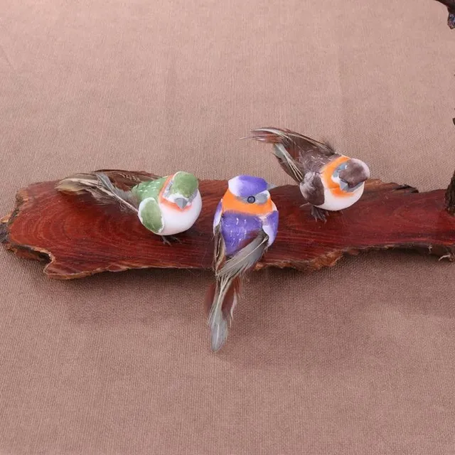 Decorative birds 12 pcs