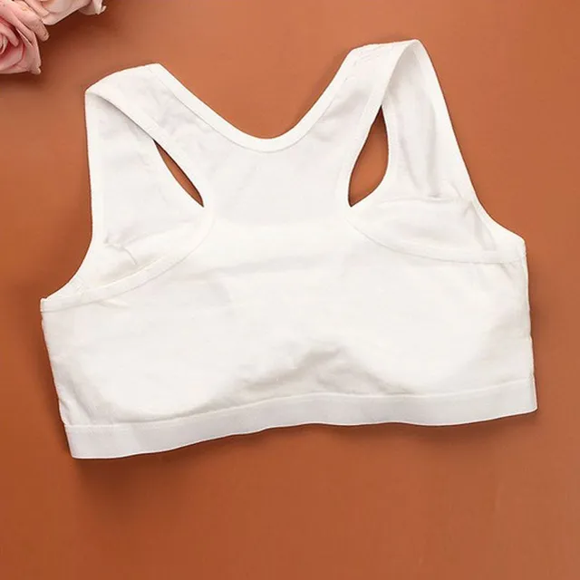 Girl sports bra in various colors