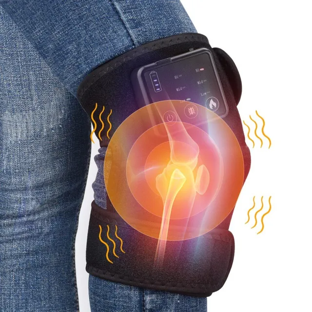 Unisex heated massage device to relieve joint pain - on the elbow or knee