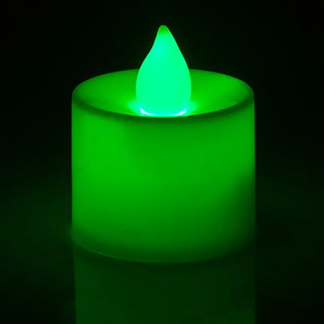 LED coloured candles - 6 colours