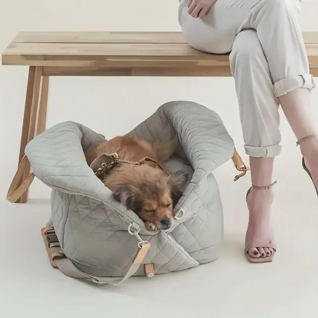 Prenosný batoh pre psa na vonkajšie aktivity, priestranná taška do auta, priedušná taška pre psa, ľahká