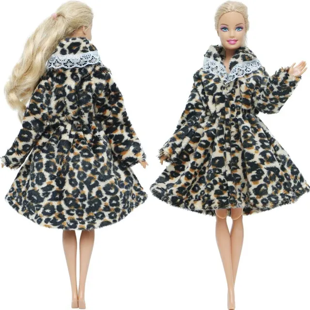 Puha kabát Barbie baba 4
