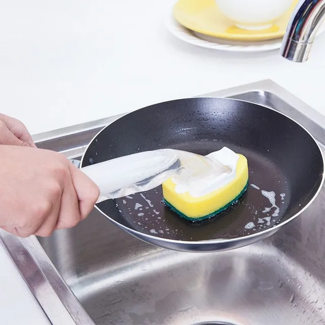 Dishwashing sponge with detergent dispenser Tristen